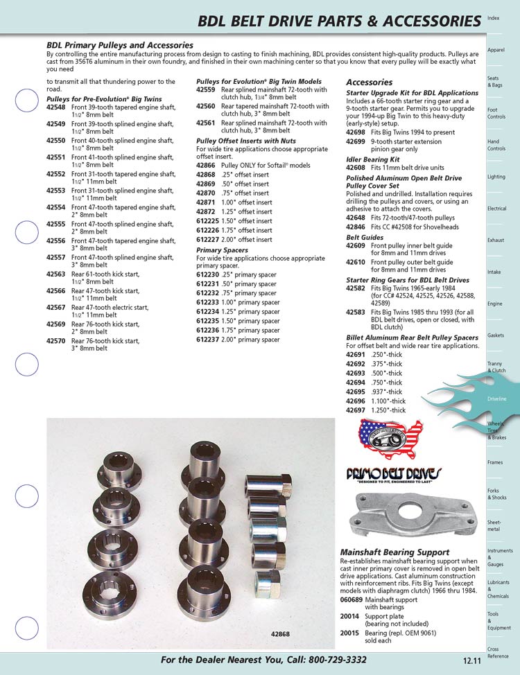 American Legend Motorcycles Primary Belt Drives by BDL