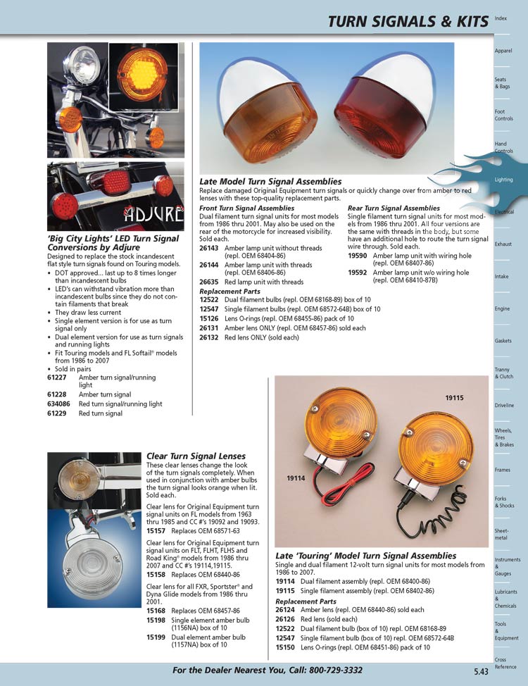 American Legend Motorcycles Turn Signals