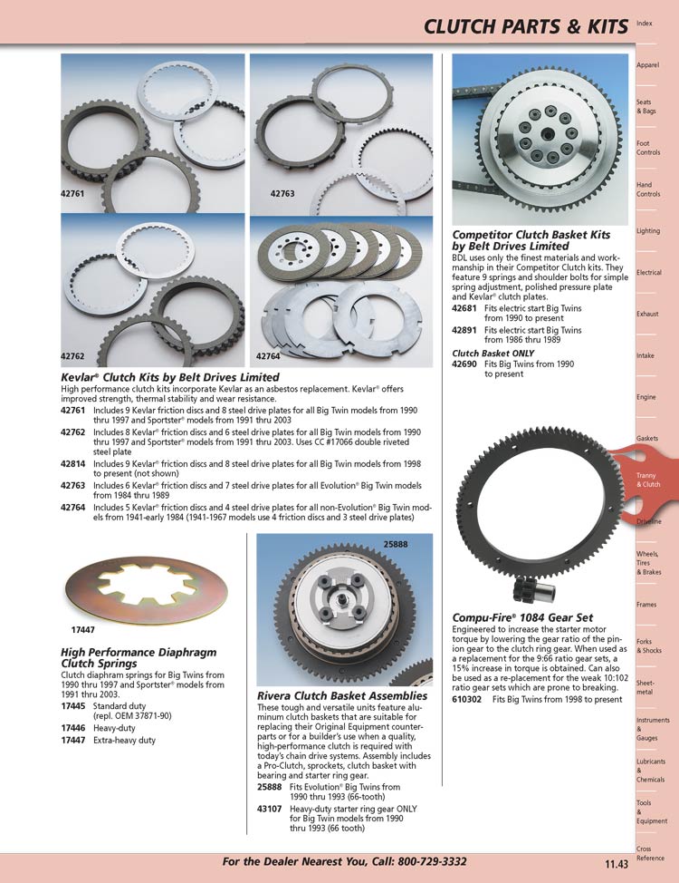 American Legend Motorcycles - Clutch Plates - Alto, BDL and Other
