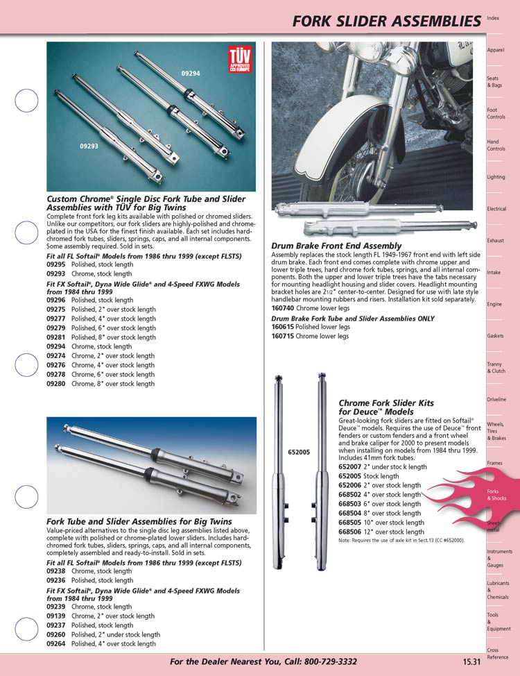 American Legend Motorcycles Fork Sliders and Parts