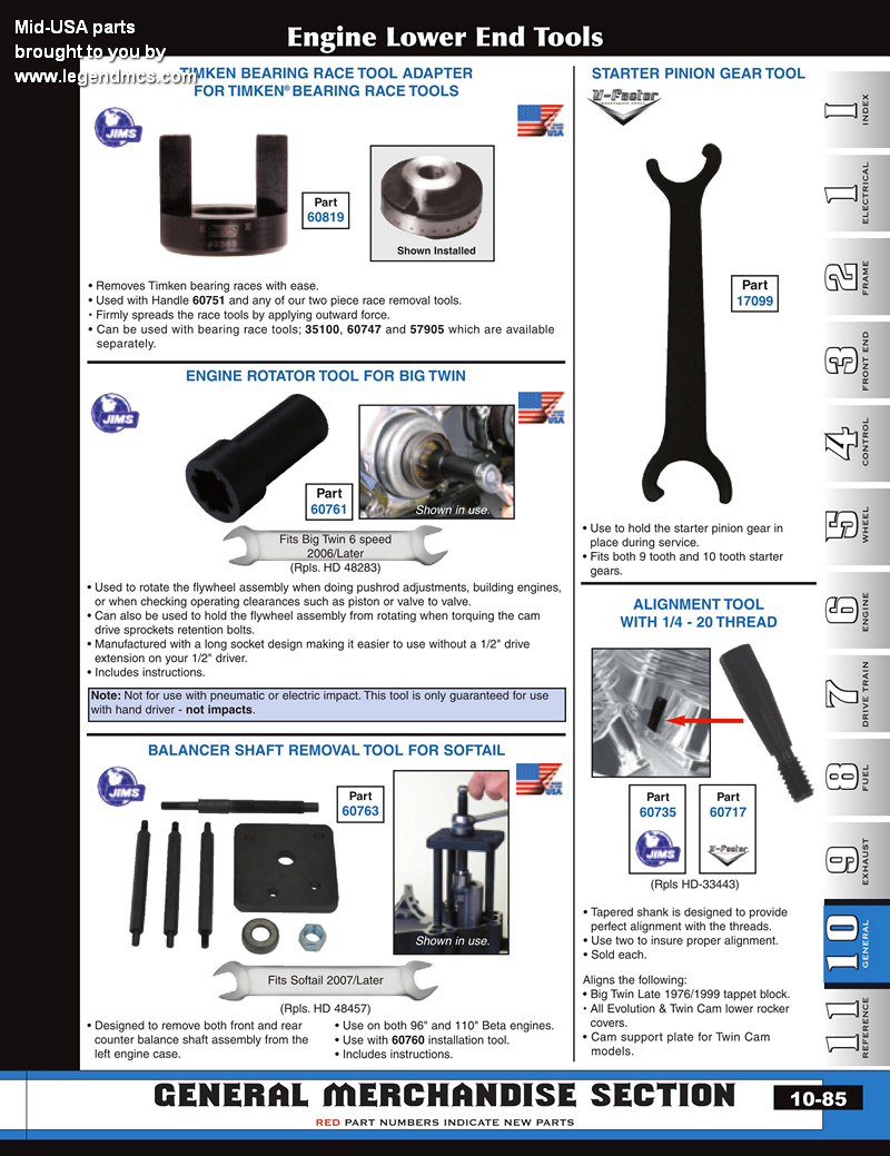 Discount Bottom End Tools from MidUSA for Harley Davidson
