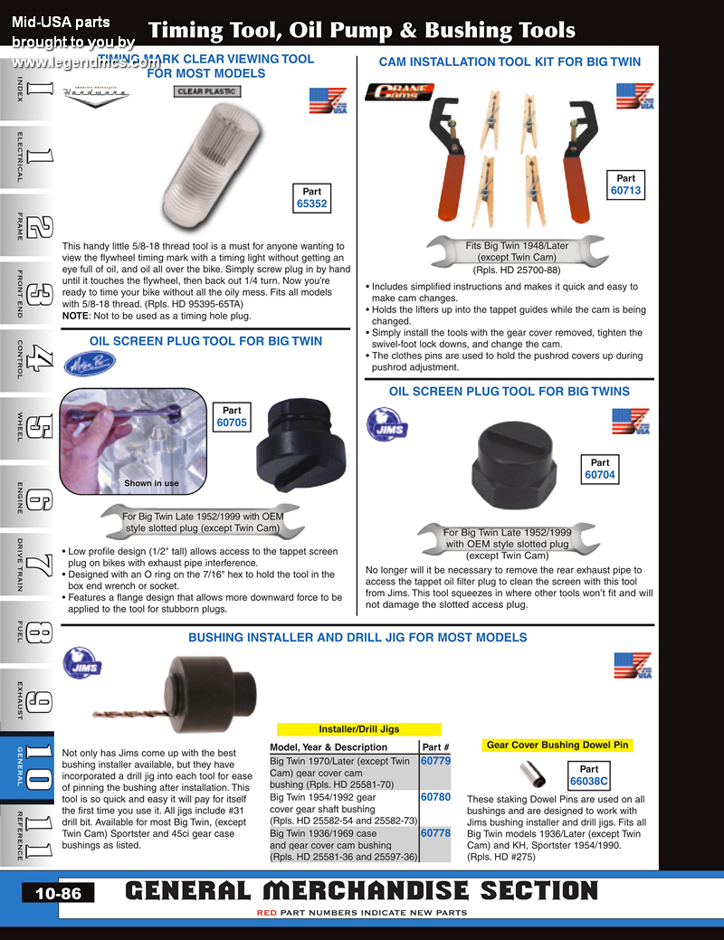 Discount Bottom End Tools from MidUSA for Harley Davidson