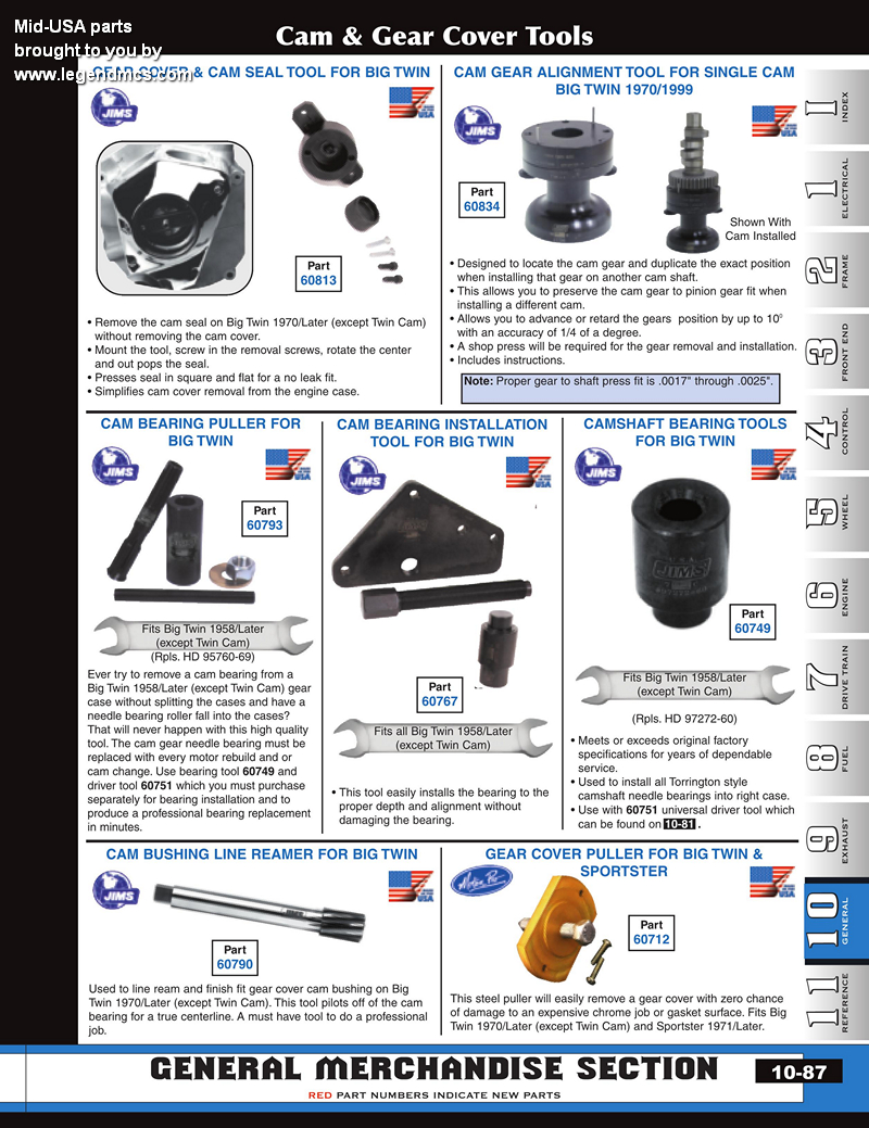 Discount Bottom End Tools from Mid-USA for Harley Davidson