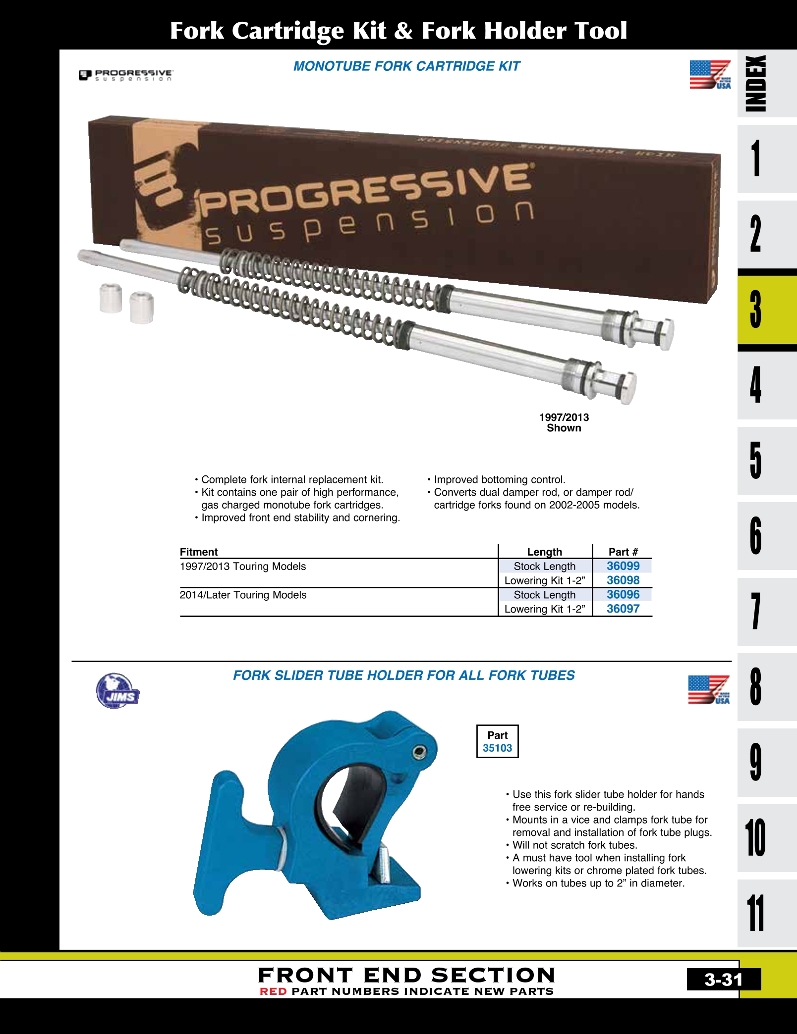 Discount Fork Tubes, Springs and Slider Parts from MidUSA for Harley
